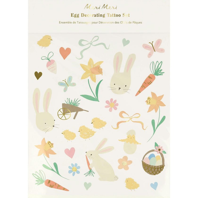 Easter Icons Egg Decorating Tattoo Set