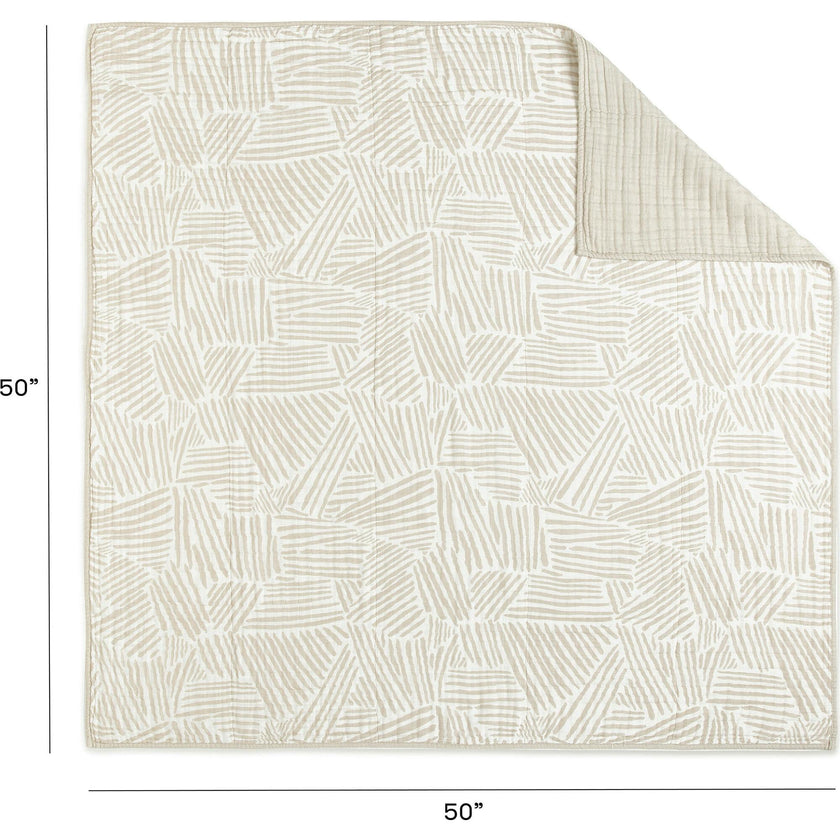 Organic Muslin Cotton 3-Layer Quilt