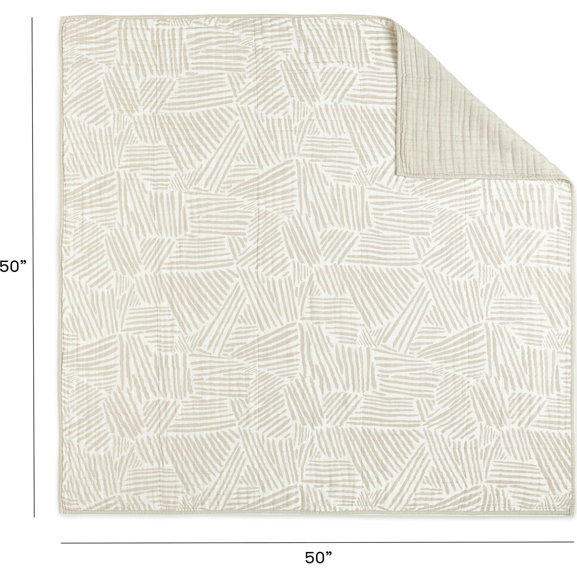 Organic Muslin Cotton 3-Layer Quilt