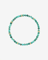 14K Gold Turquoise Segment Bead Bracelet