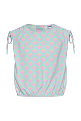 Emma Top w/ Ties Abstract Horizon