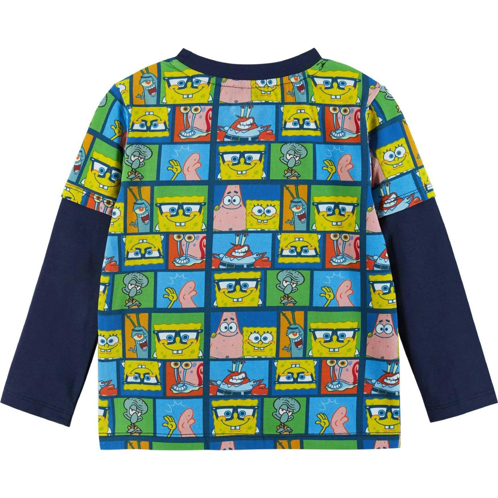 SpongeBob SquarePants™ x Andy & Evan® | Kids (2-7) Long Sleeve Character Collage T-Shirt