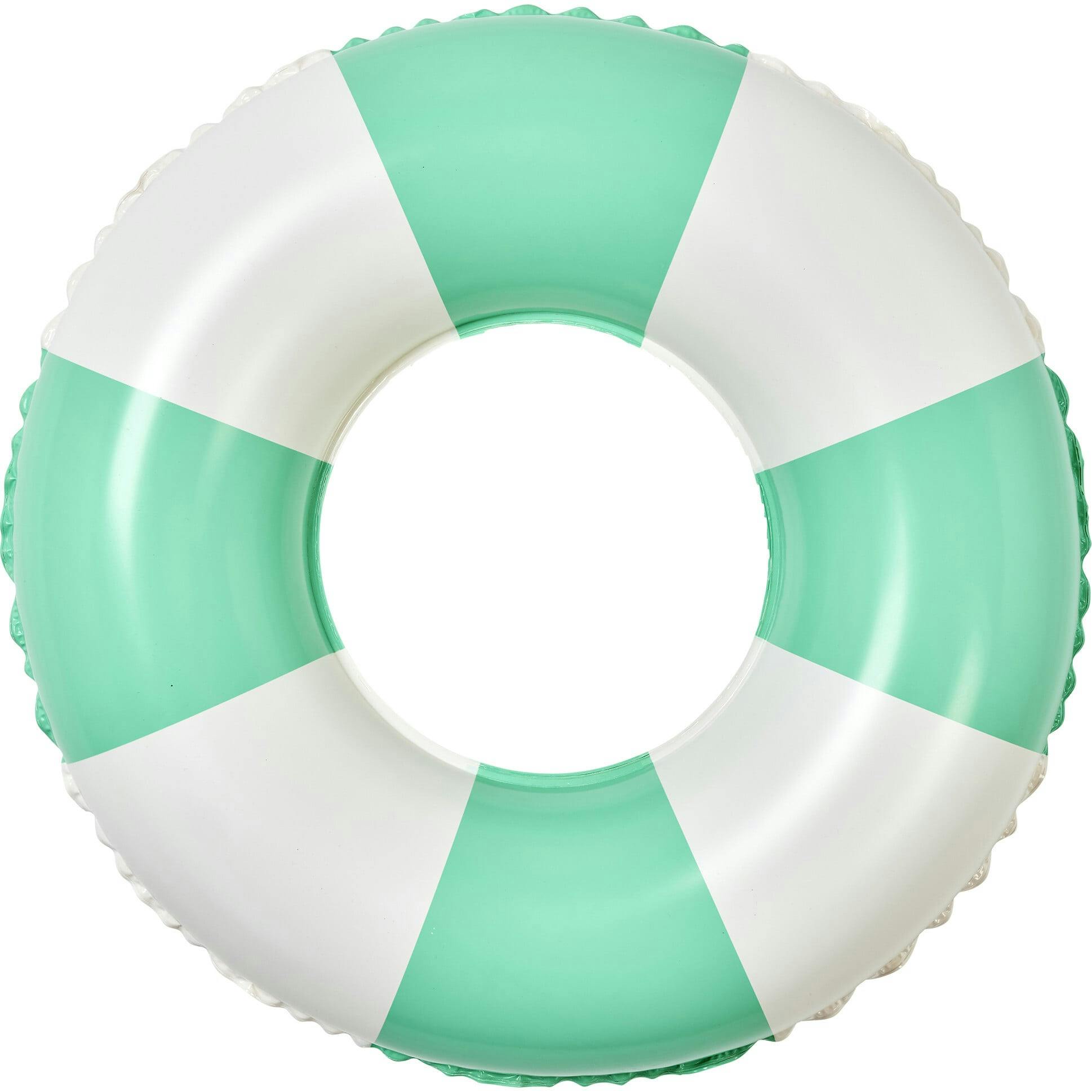 Mini Tube Pool Ring: Zest Green Stripe
