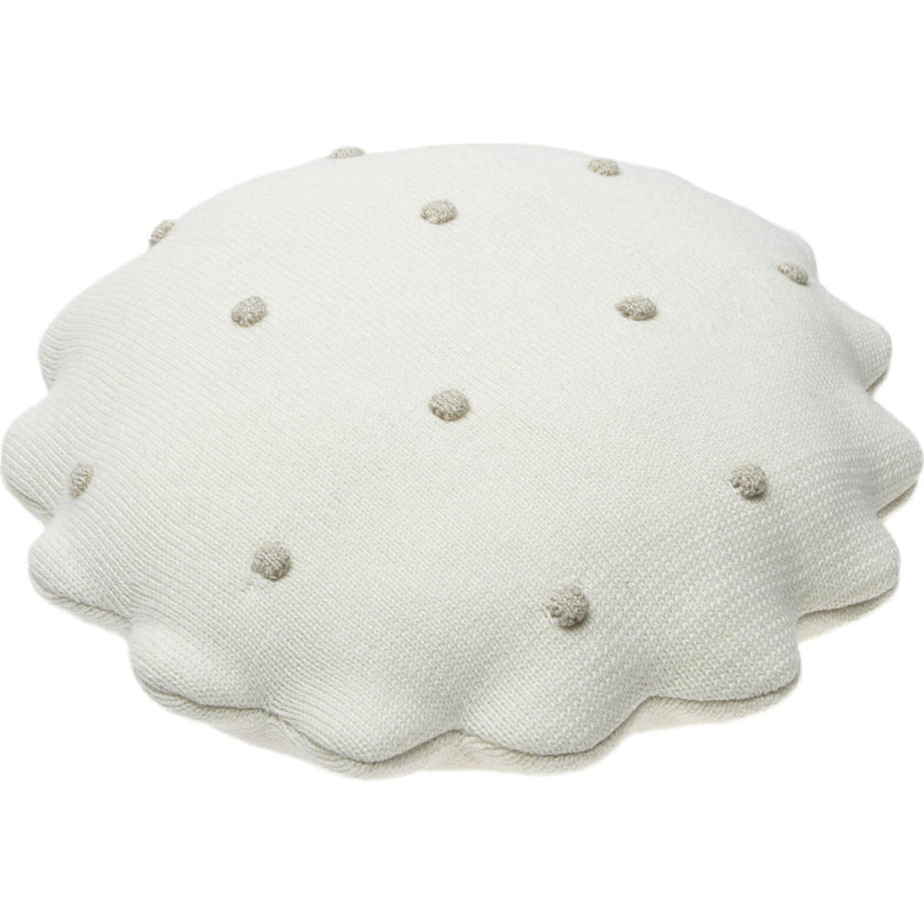 Round Knitted Biscuit Cushion