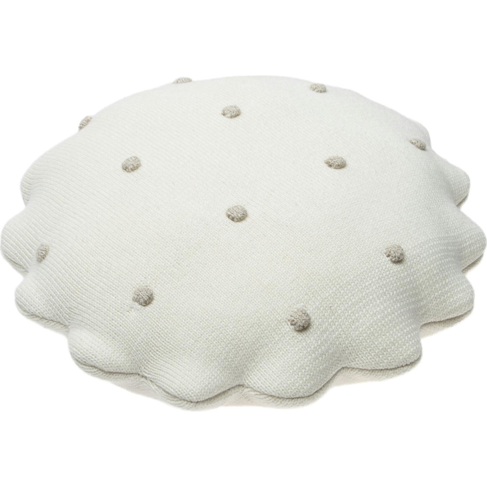 Round Knitted Biscuit Cushion