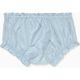 Light Blue Manon Silk Ceremony Baby Girl Bloomers
