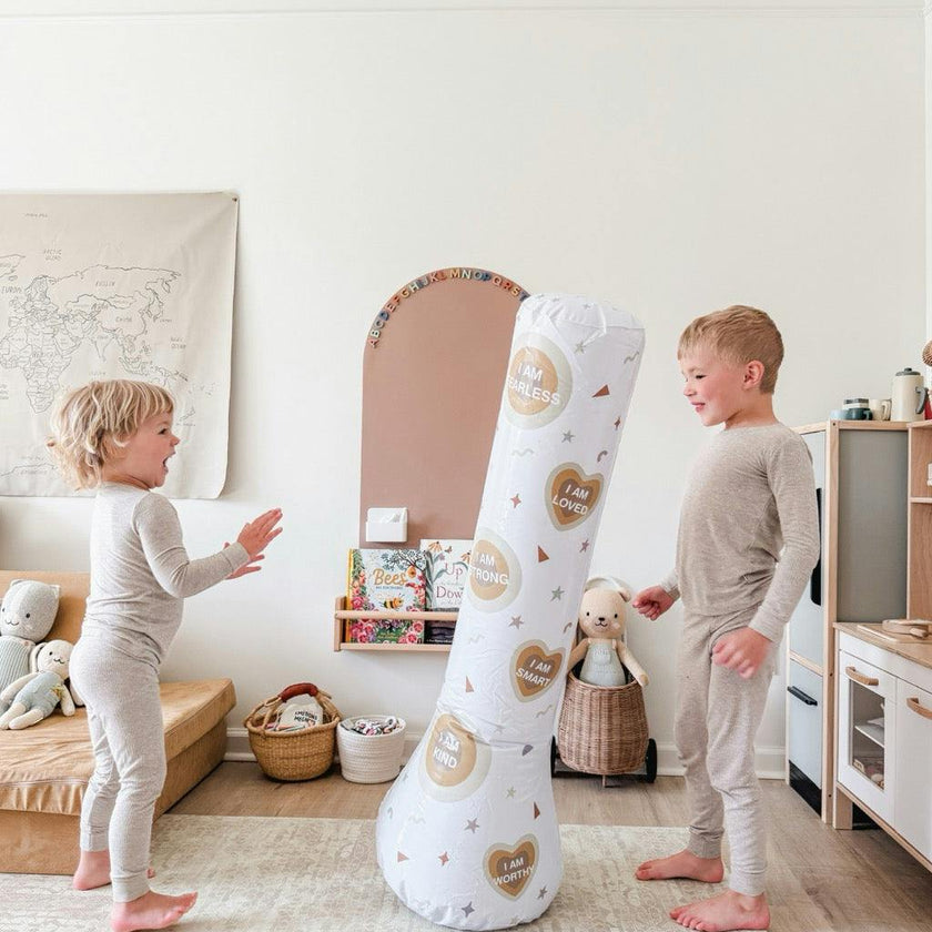 Magic Puncher - Inflatable Punching Bag for Kids with Positive Affirmations