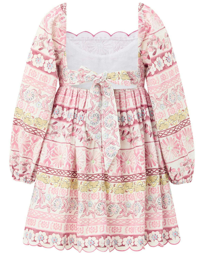 Lara Embroidered Sleeve Mini Dress