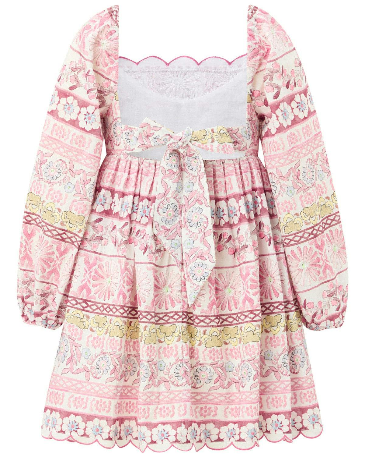 Lara Embroidered Sleeve Mini Dress
