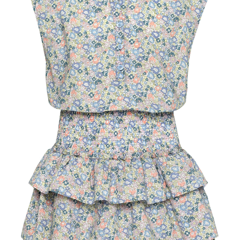 Drew Dress Coral Floral