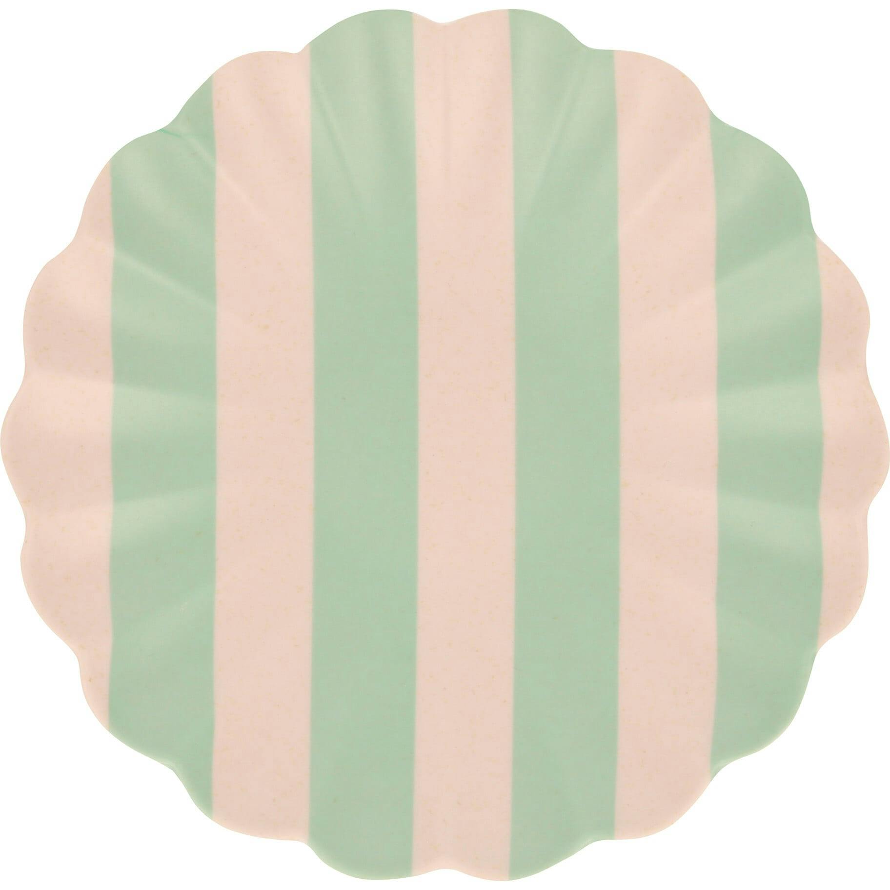 Stripy Reusable Bamboo Small Plates