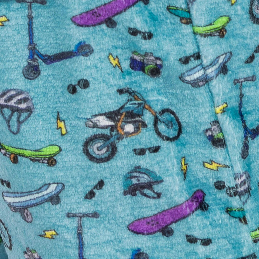 Boy's Bike and Skate Plush Loungewear Pant