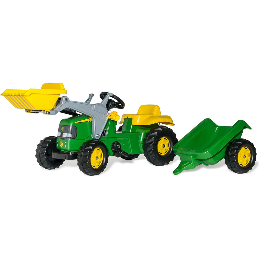 John Deere Kid Tractor w/Trailer