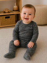 Sweater Knit Long Sleeve Footie