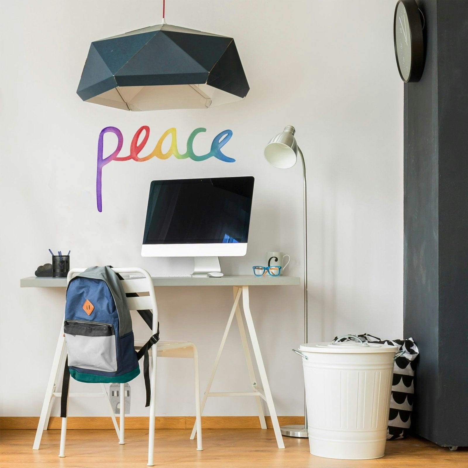 Watercolor Words • Peace • Peel-and-Stick Wall Decals