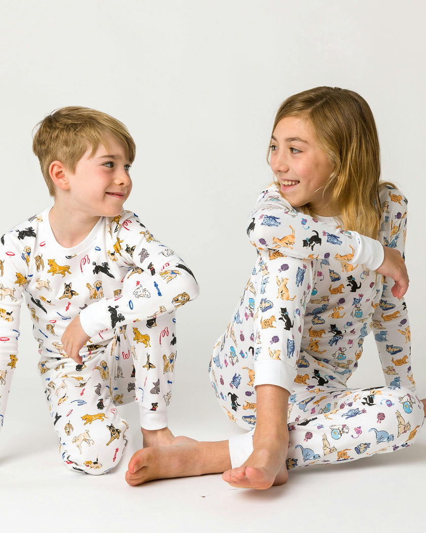 The Organic Long Sleeve Pajama Set [Dog Days]