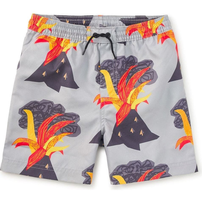 Mid-Length Swim Trunks, Grey