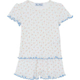 TARTINE ET CHOCOLAT Pointelle Lettuce Hem Pajamas