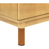 Gelato 3-Drawer Changer Dresser with Vegan Tan Leather Feet