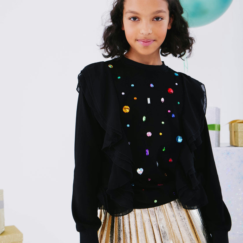 Ruffle Rainbow Gem Shirt