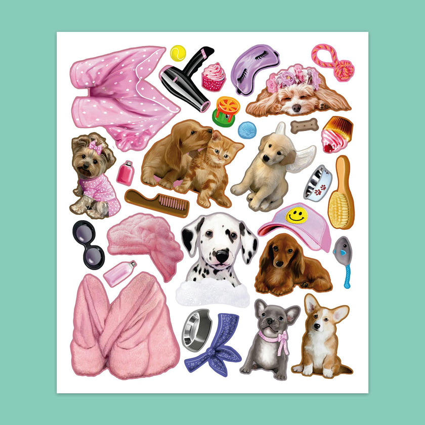 Panorama Sticker Book: Cute Animals