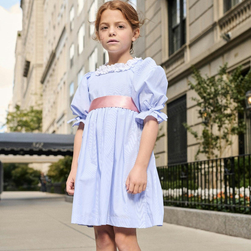Nicky Hilton x La Coqueta Blue Stripe Milou Girl Dress