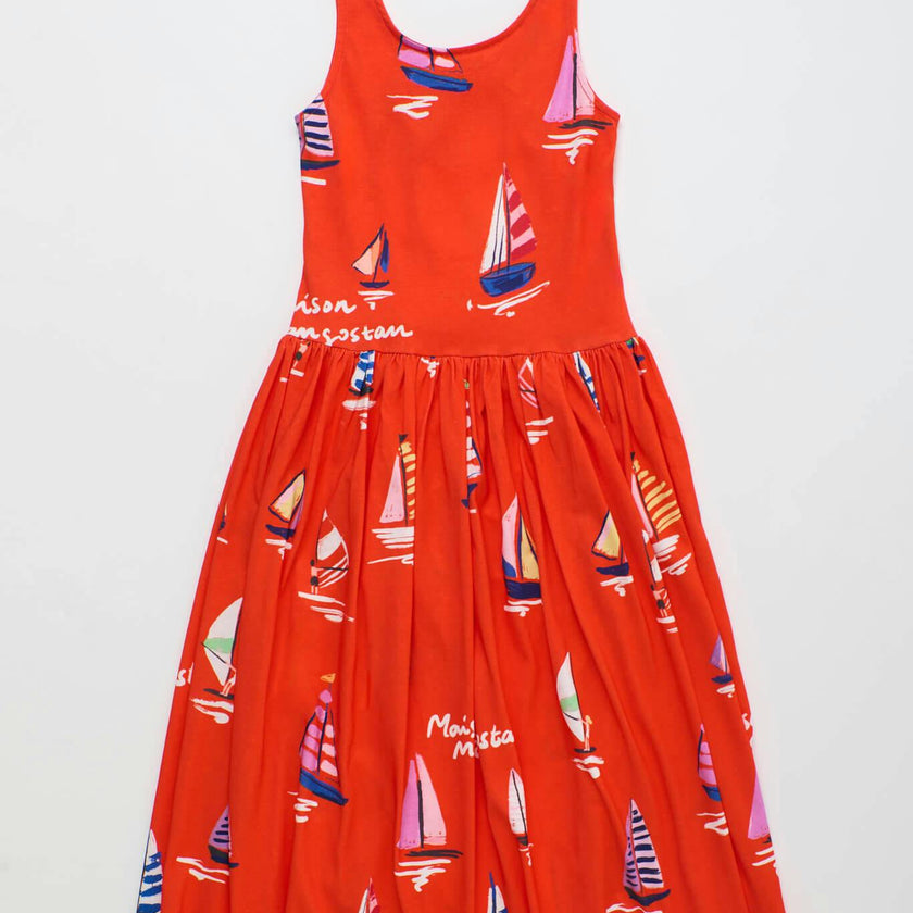 BARCOS DRESS RED