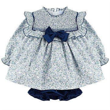 Floral Smocked Baby Set, Florals