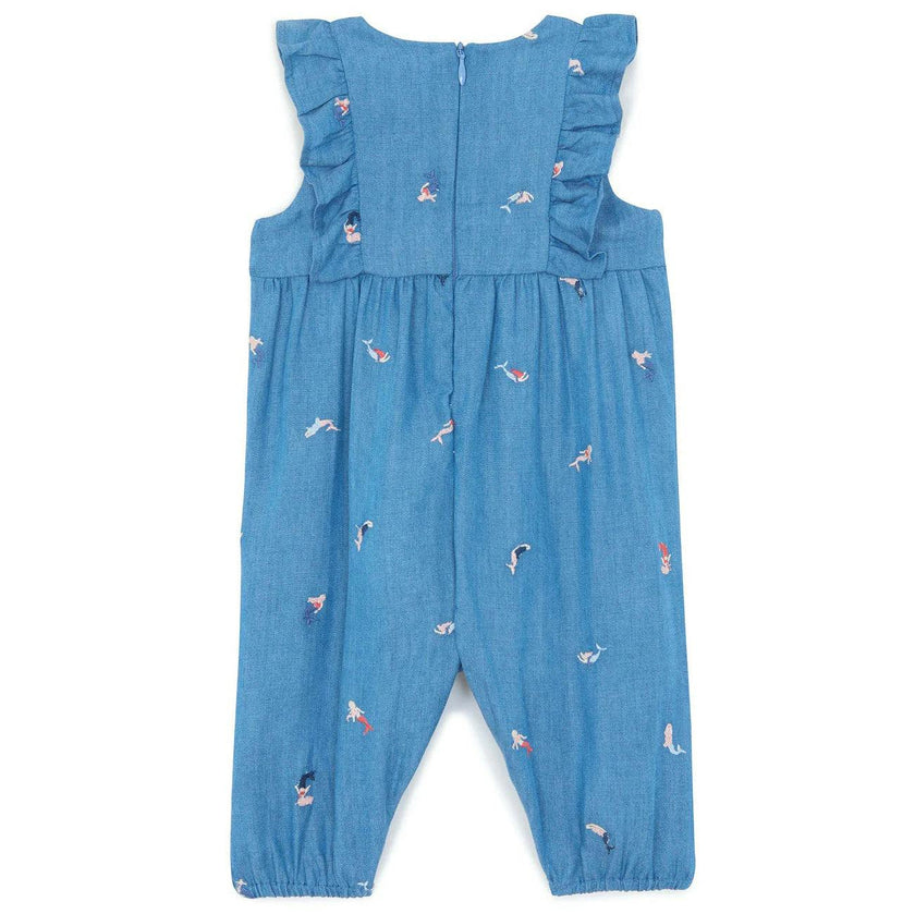 TARTINE ET CHOCOLAT Mermaid Dreams Chambray Jumpsuit