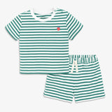 Clearance baby stripe embroidered set