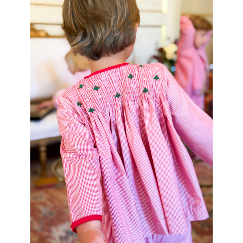 AK Archival Smocked Christmas Trees