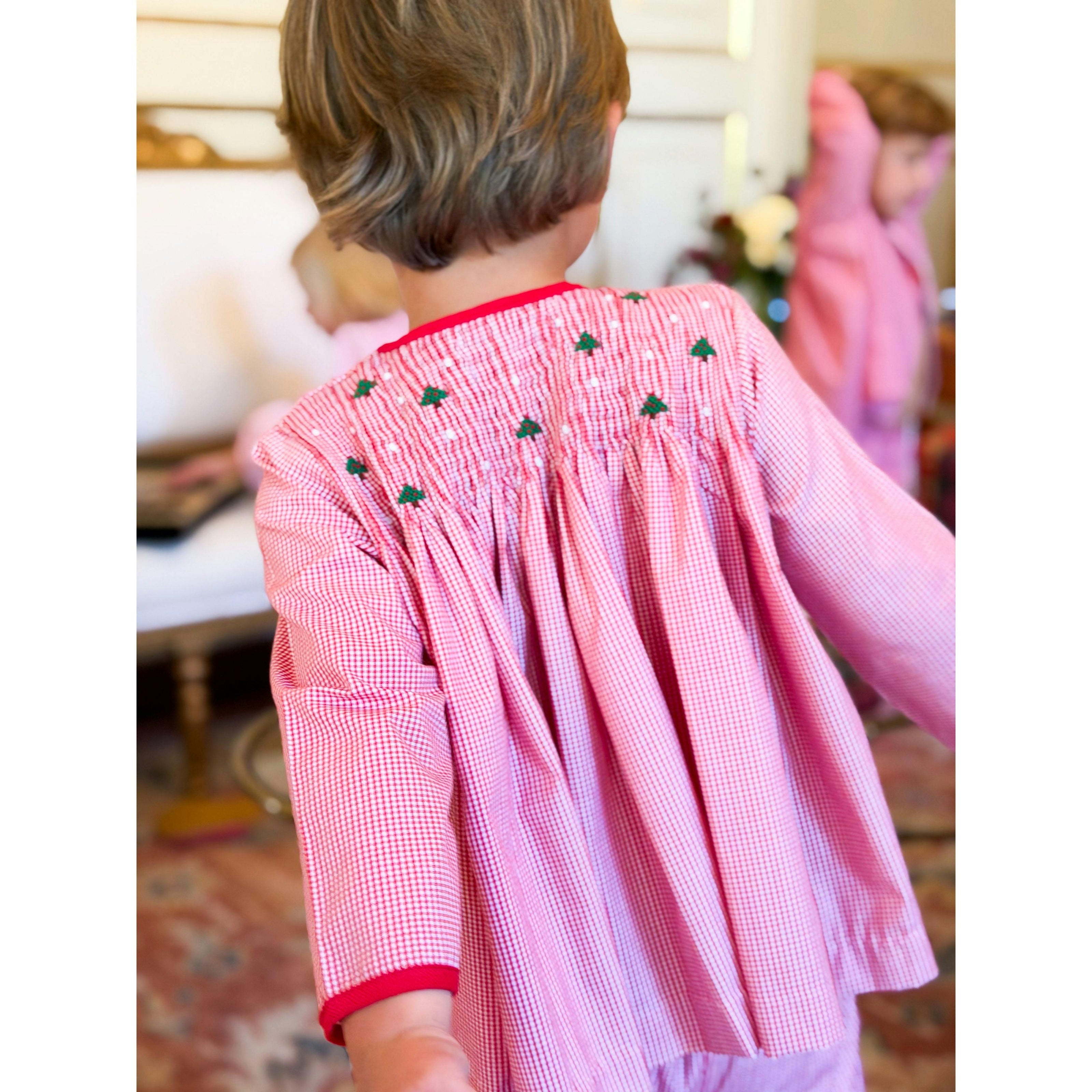 AK Archival Smocked Christmas Trees