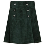 Stripe Velour Skirt Black