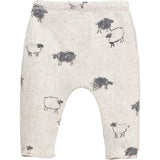 Graphic Print Elastic Waistband Coconut Button Leggings