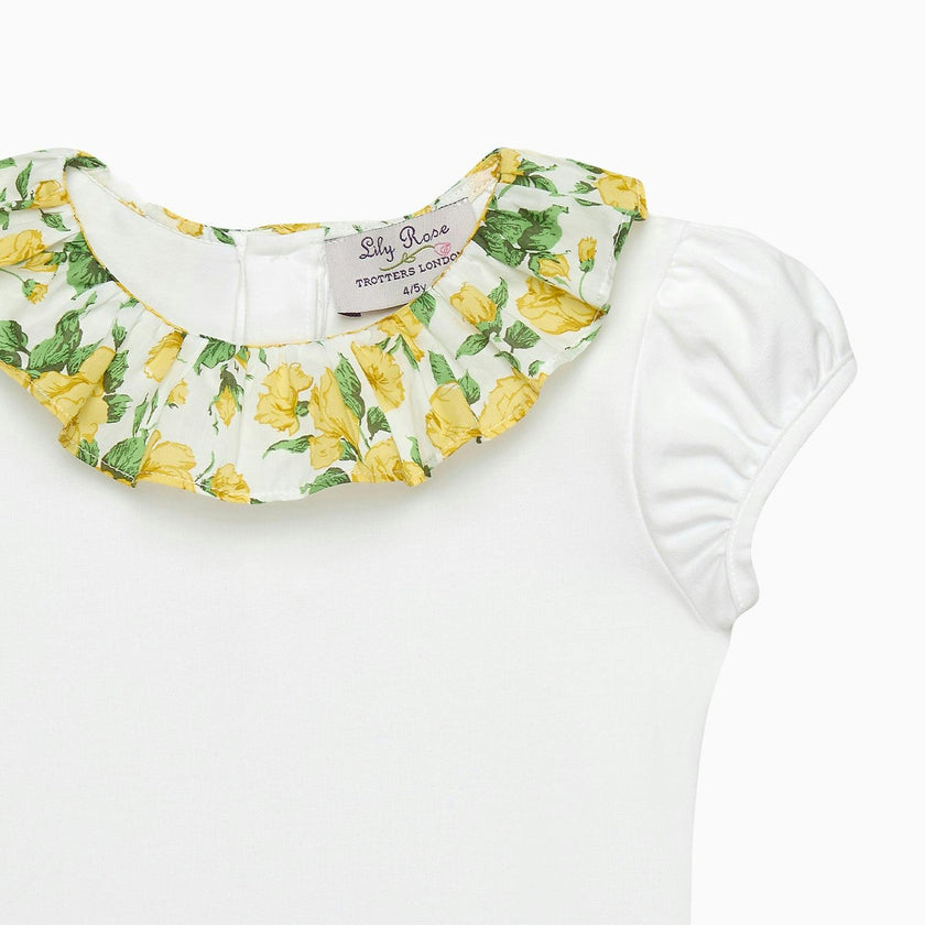 Carline Rose Willow Jersey Top in Yellow