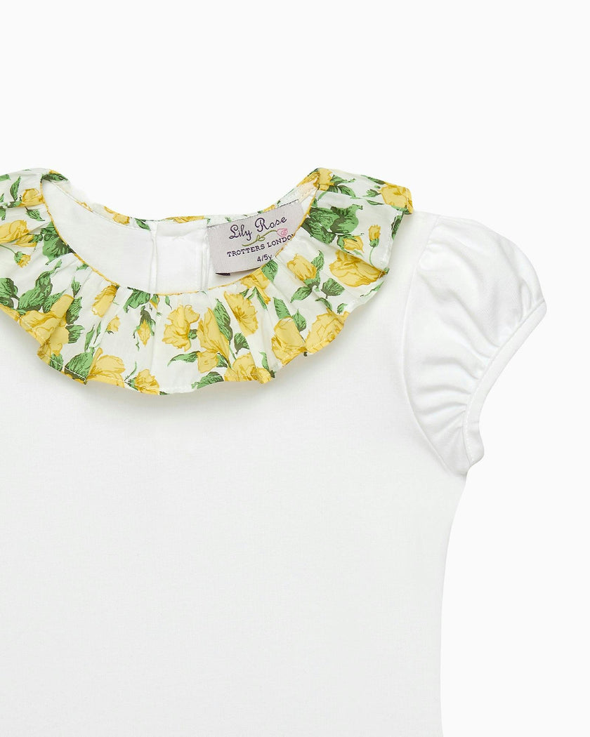 Carline Rose Willow Jersey Top in Yellow