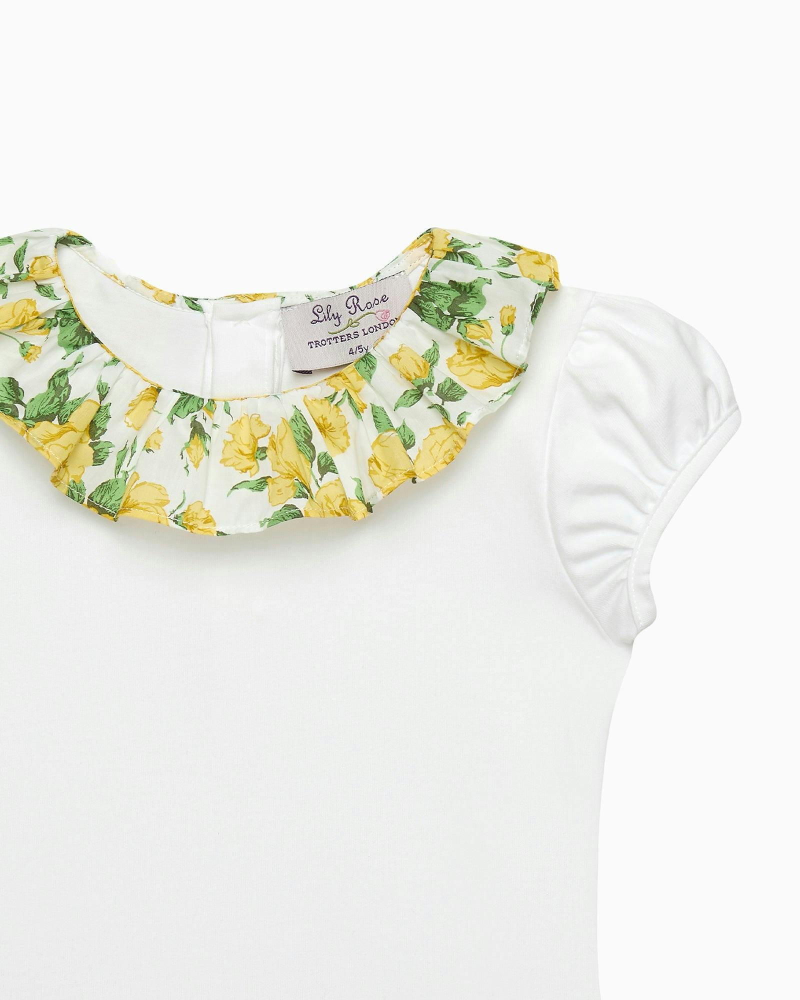 Carline Rose Willow Jersey Top in Yellow
