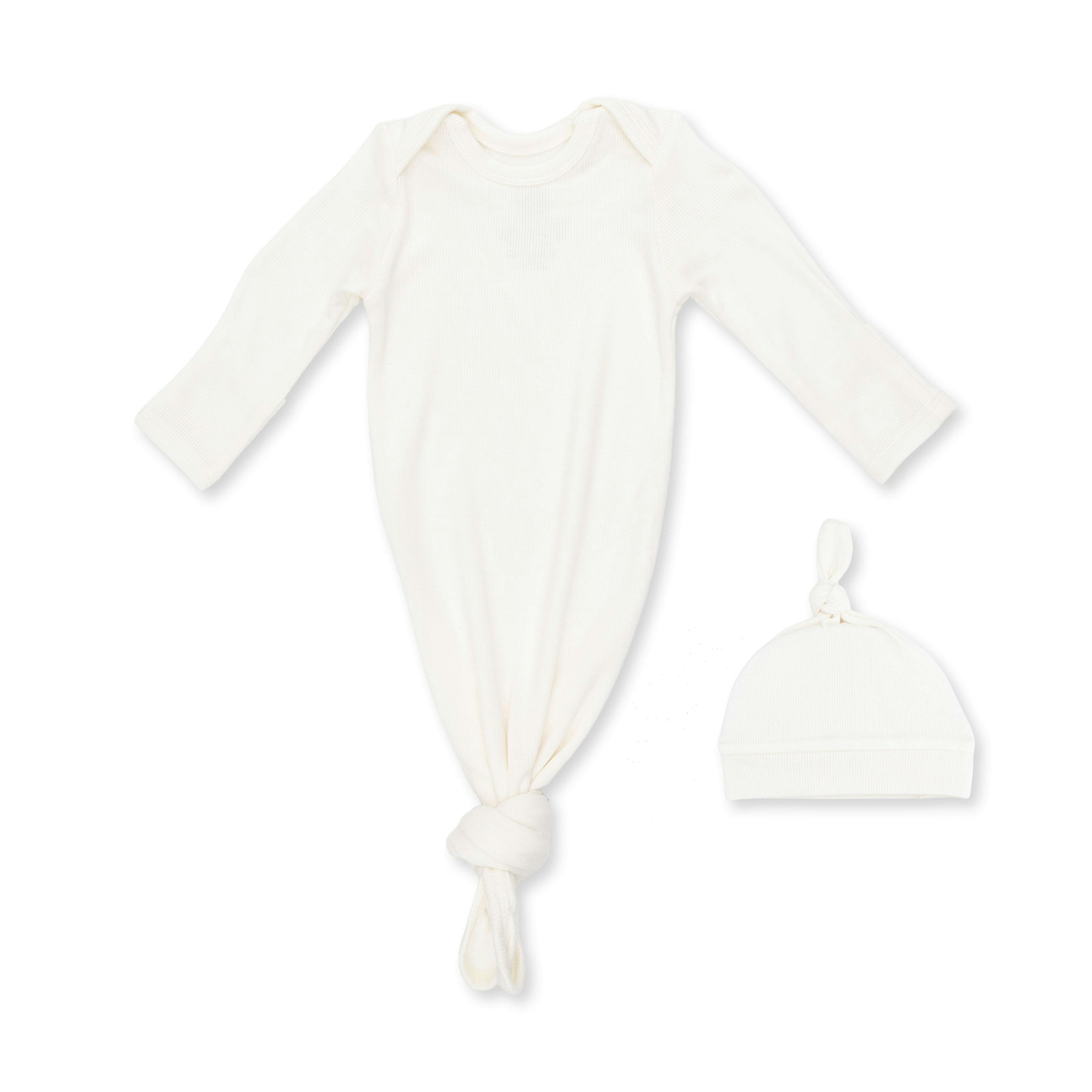 Solid Snow White - Knotted Gown and Knotted Hat