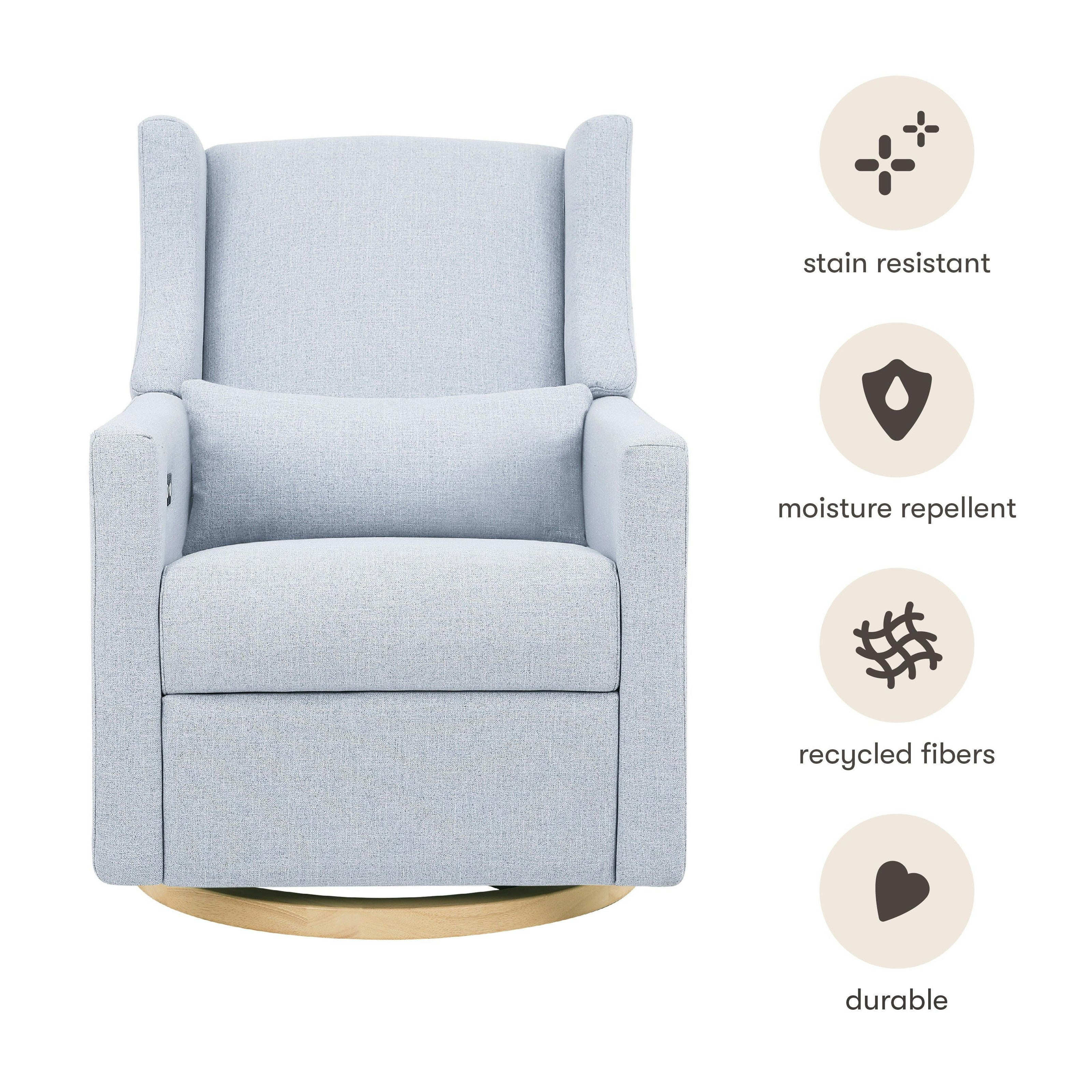 Babyletto Kiwi Electronic Recliner and Swivel Glider with USB port