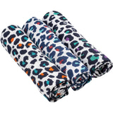 Leopard Print Muslin Burp Cloths