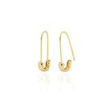 Safety Pin Hoop Earrings