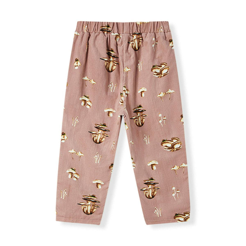 Mushroom Corduroy Casual Pants