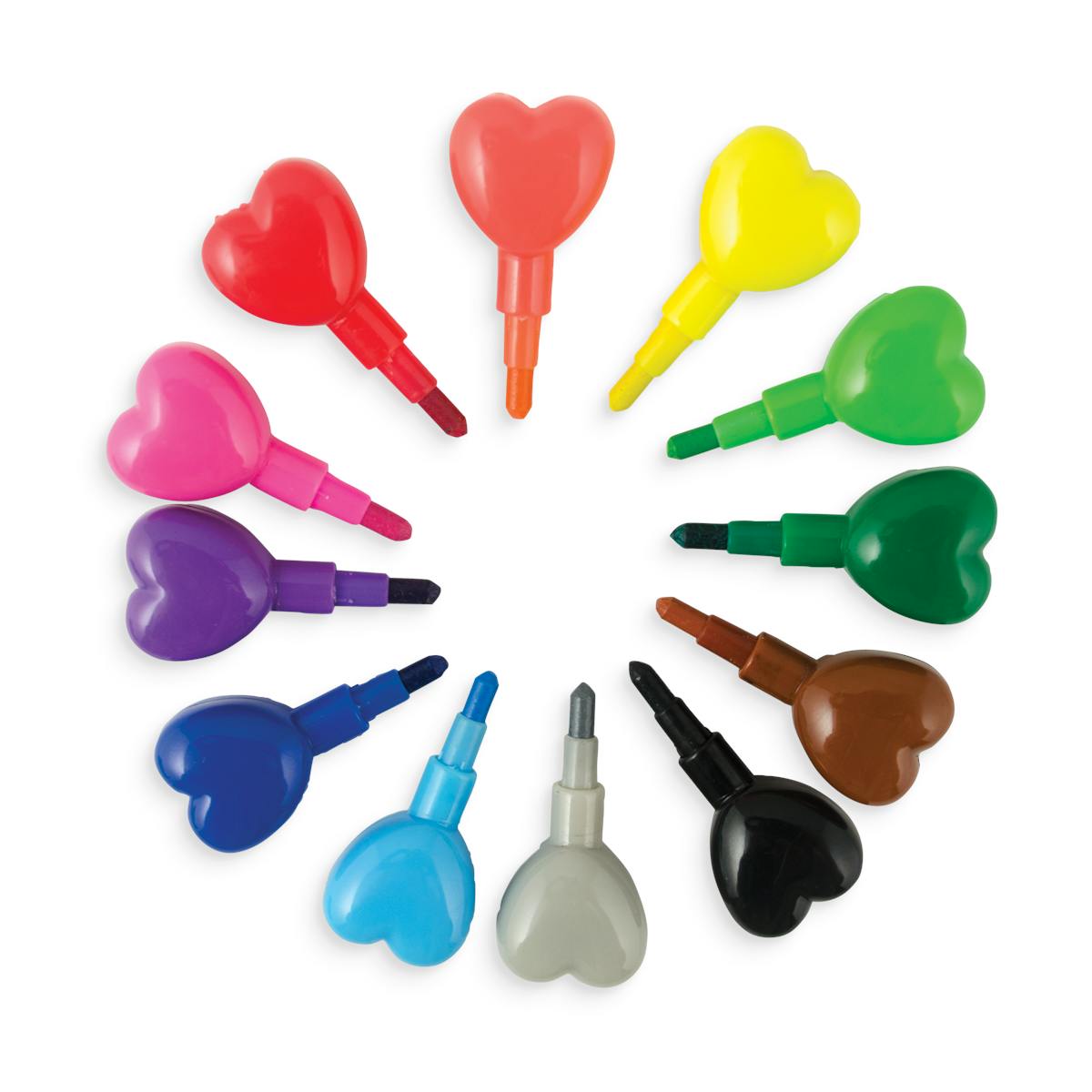 Heart to Heart Stacking Crayons - Classroom Bundle