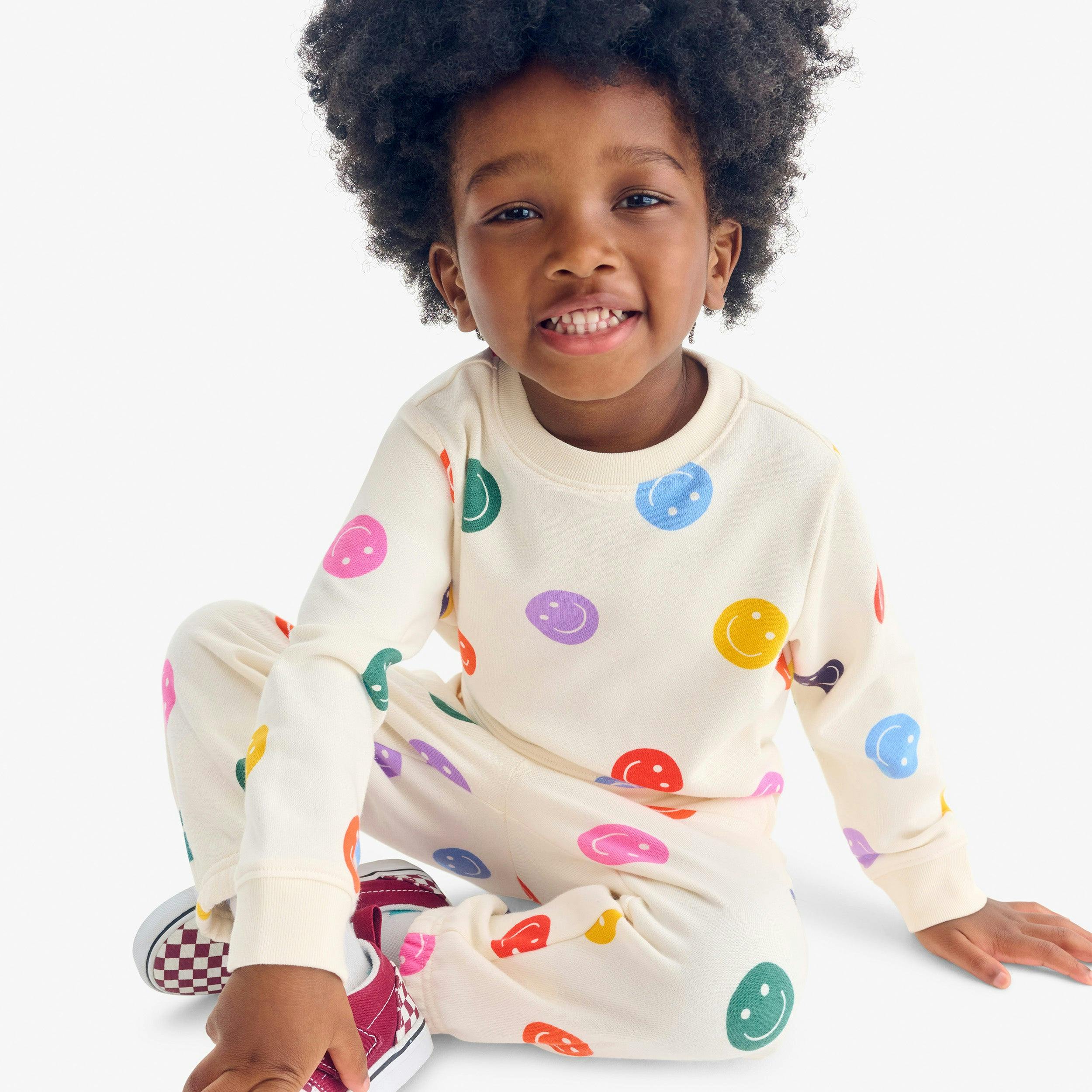 Kids sweatshirt in happy faces