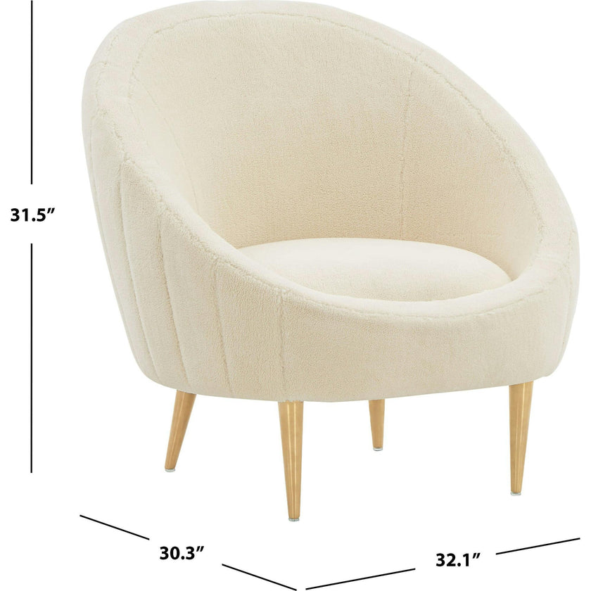 Razia Channel Tufted Tub Chair