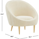 Razia Channel Tufted Tub Chair