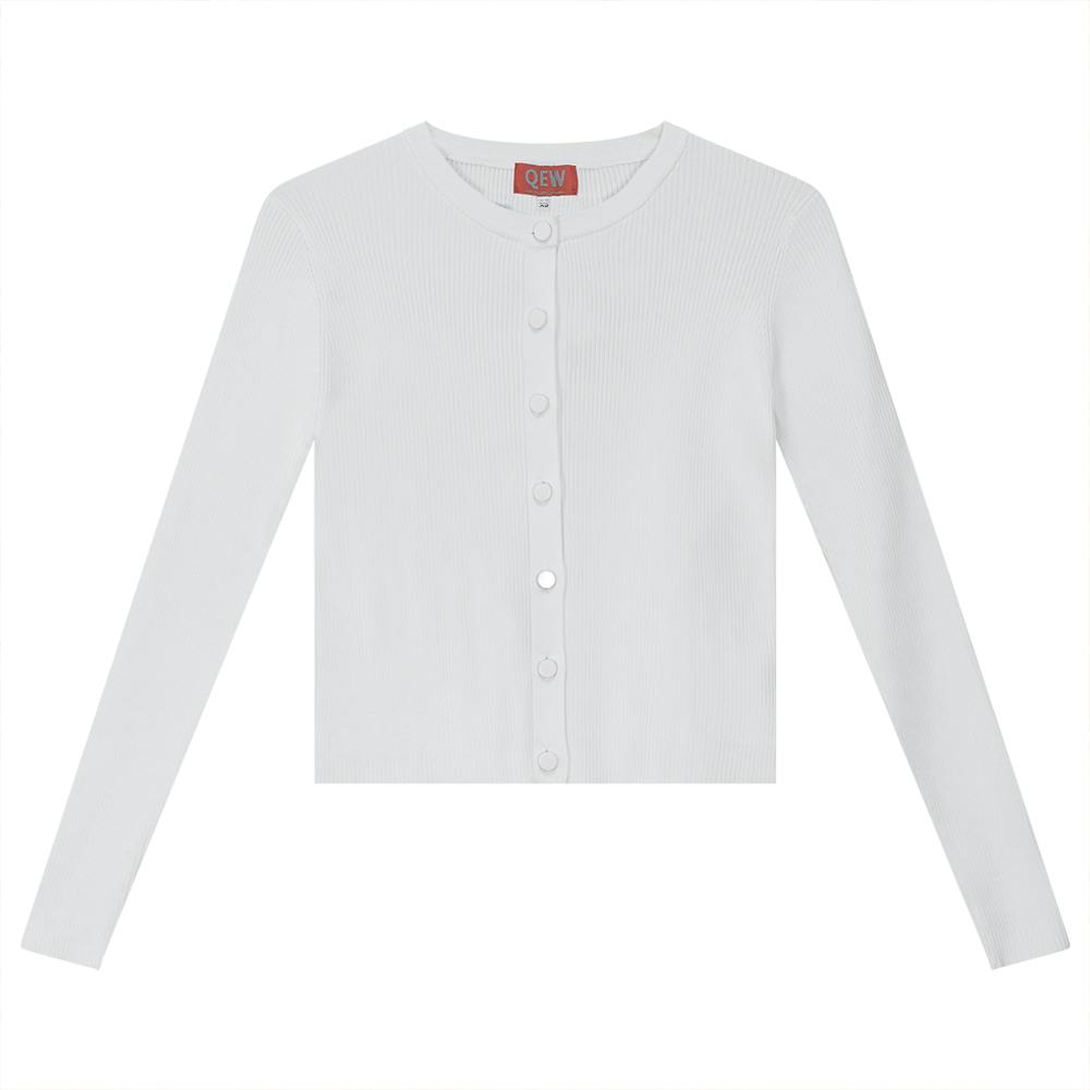 Cropped Knit Cardigan