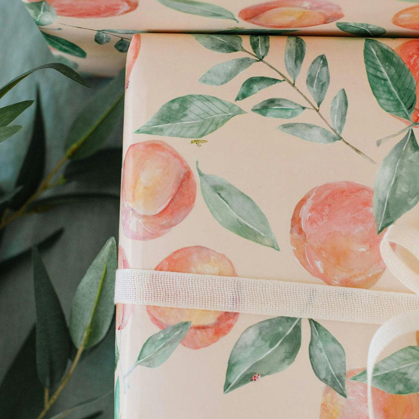 Peach Orchard Gift Wrap