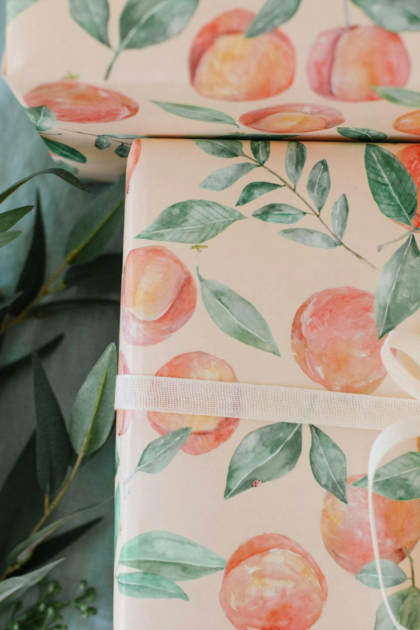 Peach Orchard Gift Wrap