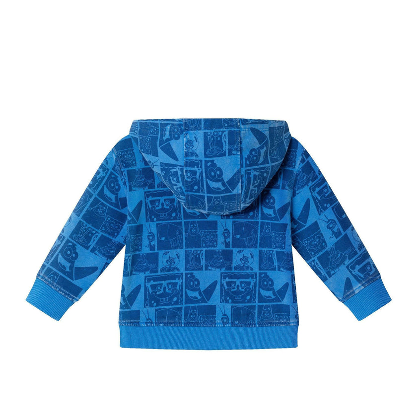 SpongeBob SquarePants™ x Andy & Evan® | Infant (9-24M) Stone-Washed Character Collage Sweatshirt Set
